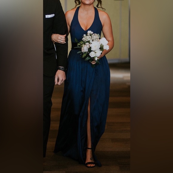 White by Vera Wang Dresses & Skirts - Vera Wang navy bridesmaids dress - sz 2